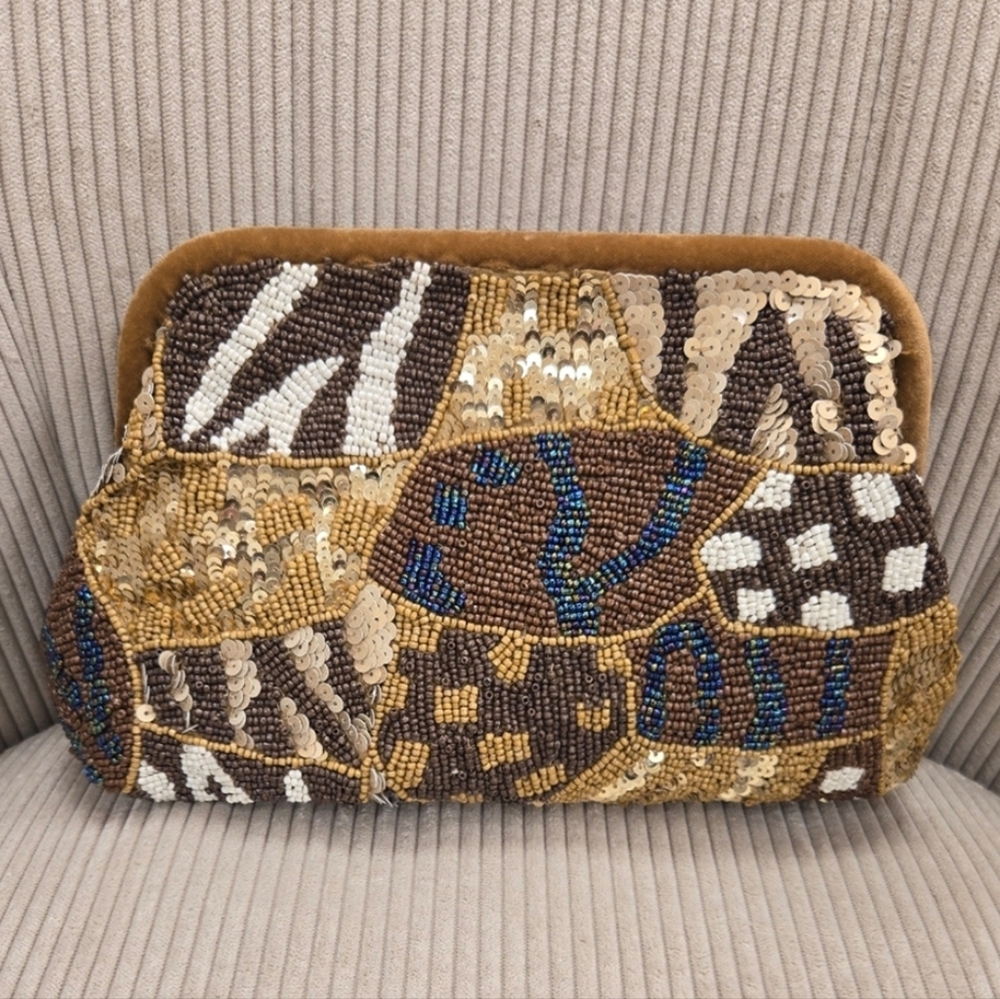 Viral Beaded Clutch Handbag